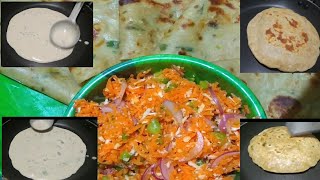 జారుడు పిండి తో చపాతీ | క్యారెట్ చట్నీ instant  Chapati & chutney| no kneading #trending