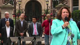 Firestorm Rally at Governor's Mansion - Speaker Sue Thayer