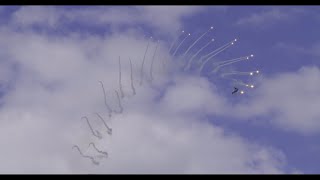 AIRPOWER24 - Finnish Air ForcesF/A-18 Hornet w/flares