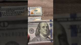 COUNTING MONEY #money #asmr #manifestation #motivation #andrewtate #fyp ASMR $100 DOLLARS