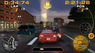 Midnight Club 3 DUB (PSP) - Cop bike. Leave me alone. / Carlos Races / Mitsubishi Eclipse GSX