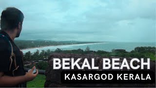 Bekal Beach Kasargod Kerala in June Rainy Month