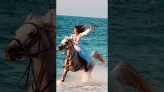 Beach horse riding Dubai #love #nature #horse