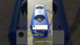 MZ Portable Speaker Bass Test 🔥, bass test speaker, Rip x bass boosted #short #asmr