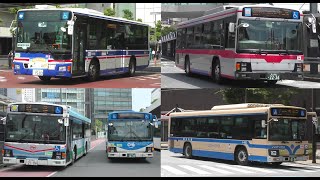 バスの行列を眺める＠川崎駅バスターミナル