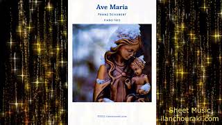 Christmas Carol - Ave Maria by Schubert, arranged for Piano Trio by Ilan Chouraki (Sheet Music)