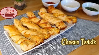 Last Minute Fingerfood with only 3 Ingredients / Puff Pastry Cheese Twists/ Sundas Swiss Bakery