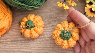 Super idea✅️Make MONEY with This Super Easy Crochet Pumpkin Keychain! 💰💰 Sell and give as a gift!