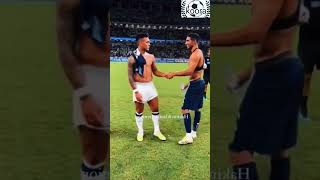 لقاء خاص جمع النجم المغربي أشرف حكيمي وزميله السابق في إنتر ميلان لاوتارو مارتينيز  🫂 #football