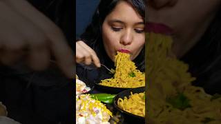 SPICY MAGGIE EATING CHALLENGE |MAGGIE ASMR #shortvideo #viral #indianfood #mukbang #shorts #maggi