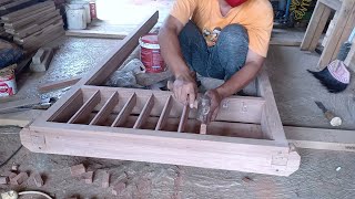 Cara membuat Kusen pintu kayu minimalis jalusi dari kayu bekas