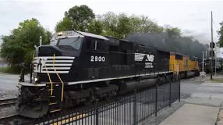 Norfolk Southern Piedmont Division NS 153 with SD75M 2800 Leading