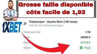 la faille de 1xbet est a nouveau disponible