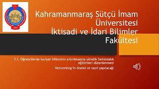 KSÜ İİBF Networking’in önemi ve nasıl yapılacağı