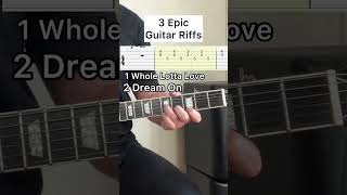 3 Epic Guitar Riffs + Tabs #guitartabs #guitarsheetmusic #guitartutorial #easyguitartabs