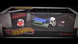 HOT WHEELS PREMIUM NISSAN 4 CAR BOX SET  DIECAST COLLECTIBLE