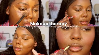 makeup therapy (up close, raw & unfiltered) | acne, hyperpigmentation & scarring