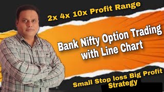 Bank Nifty Option Trading with Line Chart l Small SL Big Profit Strategy l