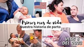 MI VIDA EN USA 🇺🇸| Nuestra historia de parto, que sentimos al ver a Benjamin por 1 vez .