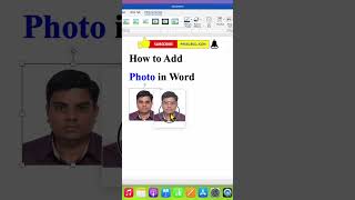 How to add Photo in Word #shorts