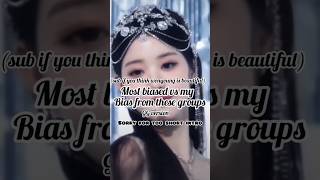 my bias in some g groups #kpop #blackpink #itzy #gidle #lesserefin #ive # babymonster #aespa #fyp