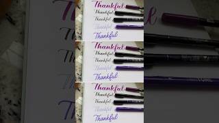 How To Write Thankful In Calligraphy #calligraphy #thanksgiving #shorts