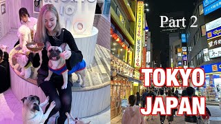 TOKYO JAPAN VLOG - part 2 | Sightseeing in Tokyo | Japanese food | Dog cafe in Tokyo