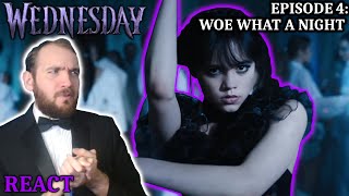 JENNA ORTEGA'S DANCE!! - Wednesday REACTION - Episode 4: Woe What a Night