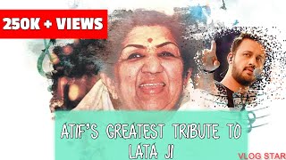 Atif Aslam Soulful Tribute to Lata Mangeshkar | Dubai 2022 #latamangeshkar