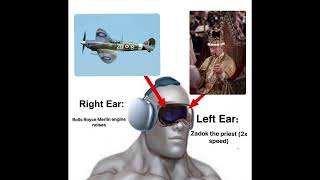 Right Ear Rolls Royce Merlin Engine Sounds, Left Ear Zadok The Priest (x2 Speed) Advanced Lesson