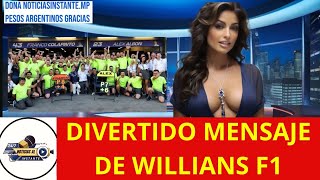 EL DIVERTIDO MENSAJE DE LA ESCUDERÍA WILLIAMS TRAS LA GRAN CARRERA DE FRANCO COLAPINTO