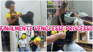 CHEGOU O DIA TÃO ESPERADO, FIZ O BC| TIREI TODA A PARTE ALISADA DO MEU CABELO |Amanda Maria