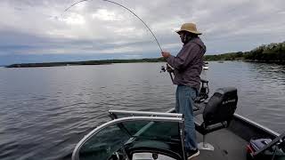 Cloudy Georgian Bay Rainbow Trout Fishing 🎣