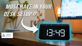 This clock makes my desk setup so aesthetic !! Digital wireless charging clock | Hindi