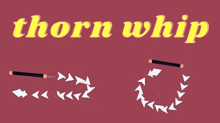 Easy Thorn Whip Making - How to make a paper Thorn Whip