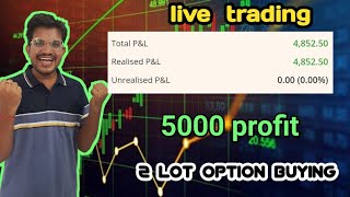 live trading banknifty option buying | 6 Sept | 1 lot option buying strategy profitable trading