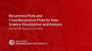 Recurrence Plots and Cross Recurrence Plots for Data Science Visualization and Analysis