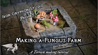 Fungus Farm (dungeon scatter, foam terrain for D&D wargaming)