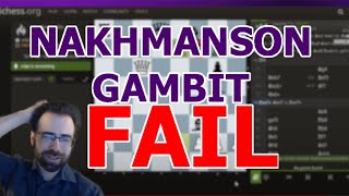 "It all fell apart" | Nakhmanson Gambit Blitz Game