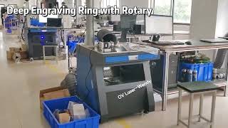 Desktop fiber laser marking machine for deep engraving on stainless steel ring