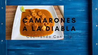 como hacer camarones a La Diabla