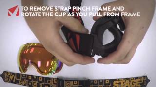 How To Change Your STAGE STUNT Goggle Lenses and Straps