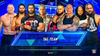 Team Roman Reigns Vs Team Solo Sikoa - Tag Team Elimination Match At SmackDown | WWE 2k24