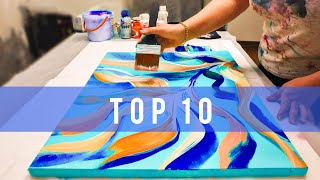 Top 10 Beautiful Paint Pours That Will Make Your Abstract Art Stunning!