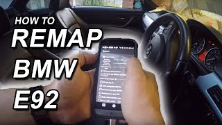 How to Remap e92 335i - MHD Flash Stage 1 - Android Flasher N54 Engine