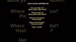 Turkish phrases to ask for help  #turkish #turkishgrammar #turkishlessons #learnturkish #foryou