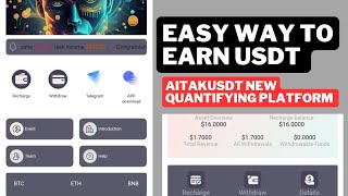 New Way To Make Money Online Through Crypto | New USDT Mining Site | Up to $1.7 to $17600 Daily