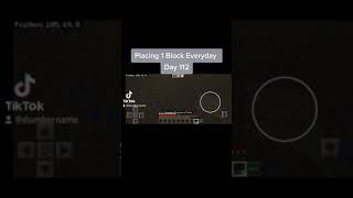 Placing 1 Block Everyday in Minecraft Day 112