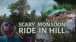 Extreme off-road Monsoon Ride in Hill ☠️ Bike Crash 😭 | Changey Waterfalls | EP 9