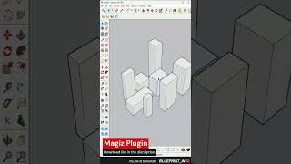 How to create 3D buildings in a second - A short SKetchup tutorial #shorts #explore